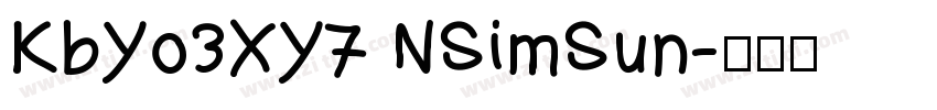 KbYo3XY7 NSimSun字体转换